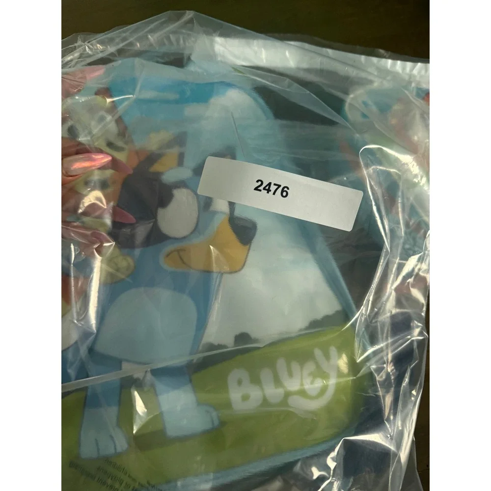 Bluey and Bingo Kids Backpack and Insulated Lunch Box Set Blue 2 Piece NWT